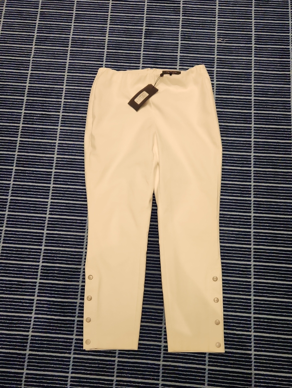rag & bone White Size 10 Simome Snap-Cuff Chinos